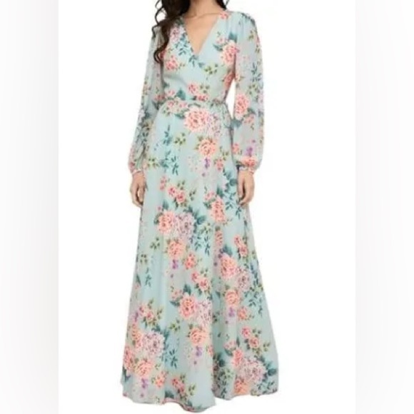 Yumi Kim Dresses & Skirts - Yumi Kim SWEET DAWN DUSK JULIETTE MAXI Dress in Mint Green Floral Print - XSP